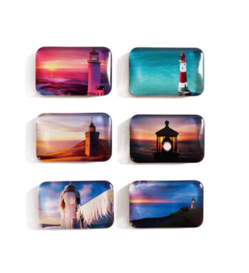 Domed Glass Rectangle Fridge Magnet - Create your Own
