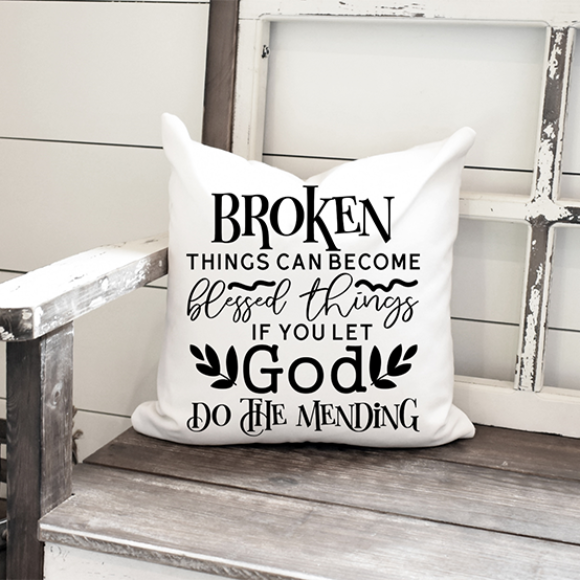 Pillow 40cm x 40cm - Broken Things