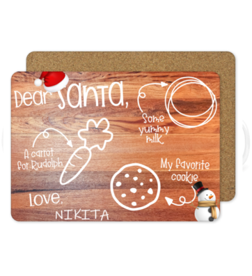 Personalized Santa Tray