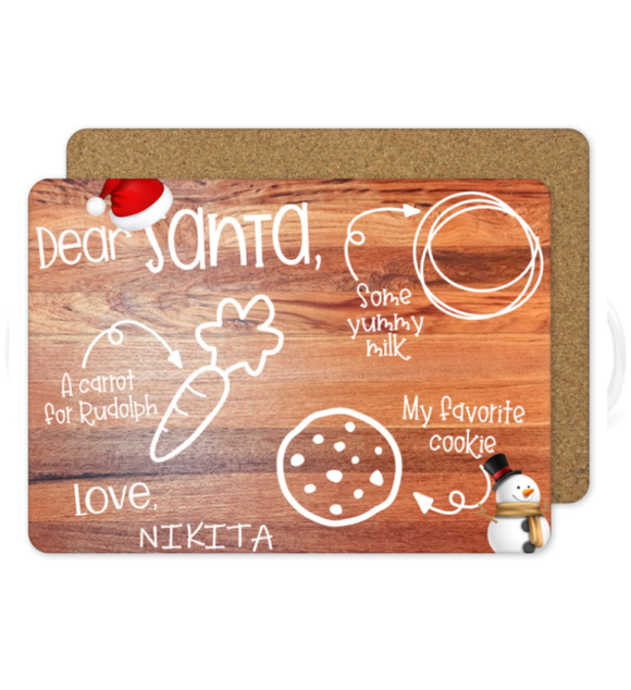 Personalized Santa Tray
